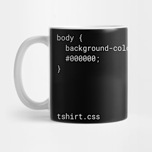 Programmer Gift T-Shirt CSS Web Developer Mug